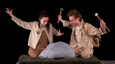 Visuel Spectacle "tapis tâtons" de la compagnie de théâtre lilloise La rustine