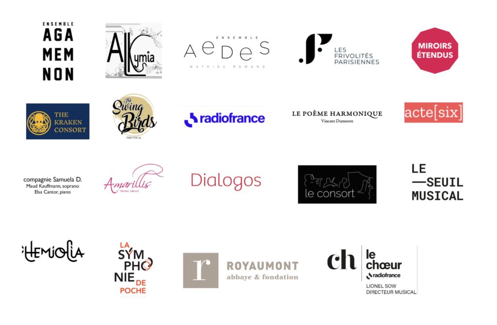 Logos des partenaires de notre saison 23/24
